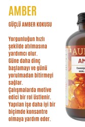 Amber Esansiyel Uçucu Koku Yağı Difüzör Esansı Buhurdanlık Yağı Aromaterapi Yağı 100ml - 2