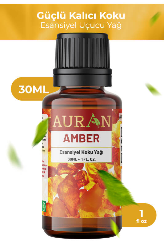 Amber Esansiyel Uçucu Koku Yağı Ortam Kokusu Doğal Yağ Sihirli Küre Hobi Esansı 30ml - 1