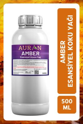 Auran Amber Esansiyel Uçucu Yağ Esans Koku Yağı Hobi Esans Mum Sabun Oda Kokusu 500ml - 1