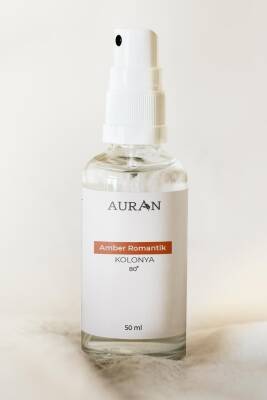 Auran Amber Romantik Cam Şişe 80 Derece Kolonya 50ml - 2