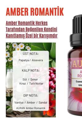 Amber Romantik Esansiyel Uçucu Koku Yağı Difüzör Esansı Buhurdanlık Yağı Aromaterapi Yağı 10ml - 2