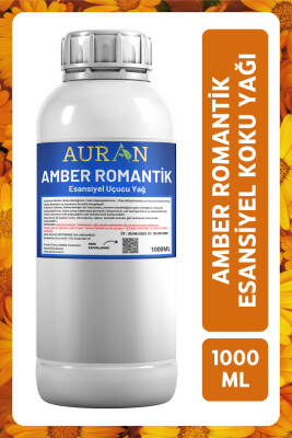 Auran Amber Romantik Esansiyel Uçucu Yağ Esans Koku Yağı Hobi Esans Mum Sabun Oda Kokusu 1000ml - 1