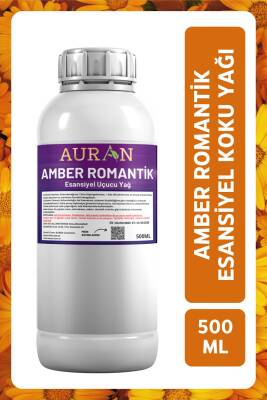 Auran Amber Romantik Esansiyel Uçucu Yağ Esans Koku Yağı Hobi Esans Mum Sabun Oda Kokusu 500ml - 1