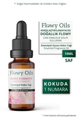 Flowy Oils Amber Romantik Saf Esansiyel Uçucu Koku Yağı Esans Buhurdanlık Yağı Difüzör Esansı Fragrance 10ml - 1