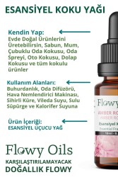 Flowy Oils Amber Romantik Saf Esansiyel Uçucu Koku Yağı Esans Buhurdanlık Yağı Difüzör Esansı Fragrance 10ml - 3