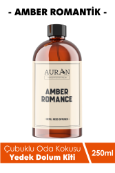 Auran Amber Romantik Yedek Çubuklu Oda Ve Ortam Kokusu Esansı Yedek Dolum Şişe Amber Romantic 250ml - 1