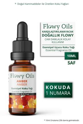 Flowy Oils Amber Saf Esansiyel Uçucu Koku Yağı Esans Buhurdanlık Yağı Difüzör Esansı Fragrance 10ml - 1