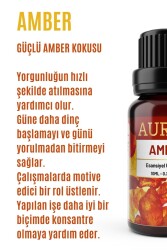 Amber Esansiyel Uçucu Koku Yağı Difüzör Esansı Buhurdanlık Yağı Aromaterapi Yağı 10ml - 10