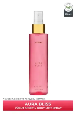 Aura Bliss Parfümlü Kadın Vücut Spreyi Vücut Kokusu Vücut Misti Body Mist Spray 150ml - 1