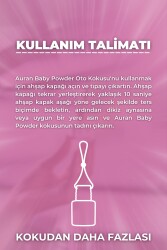 Baby Powder Oto Kokusu İp Askılı Araç Kokusu Uzun Süre Kalıcı Bebek Pudrası Araba Kokusu 8ml - 6