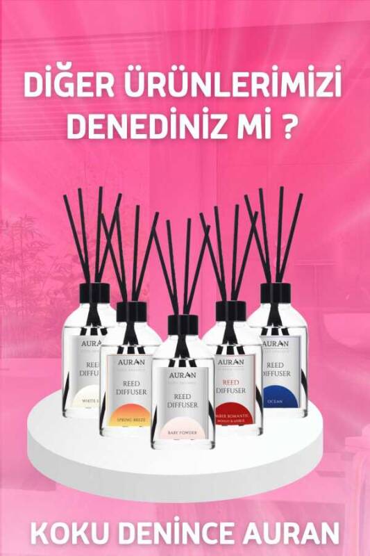 Bebek Pudrası Çubuklu Oda Kokusu Bambu Kokusu Baby Powder Reed Diffuser 150ml - 8