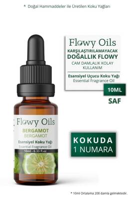 Flowy Oils Bergamot Saf Esansiyel Uçucu Koku Yağı Esans Buhurdanlık Yağı Difüzör Esansı Fragrance Oil 10 ml - 1