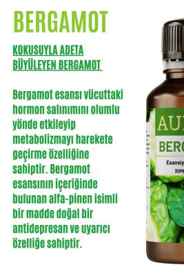 Bergamot Esansiyel Uçucu Koku Yağı Difüzör Esansı Buhurdanlık Yağı Aromaterapi Yağı 30ml - 2