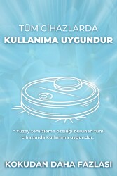 Beyaz Sabun Kokulu Akıllı Robot Süpürge Suyu, Mop Suyu Yüzey Temizleyici Robot Deterjanı 250ml - 4