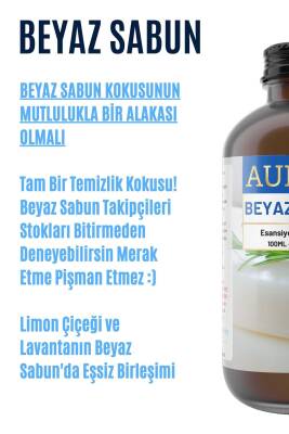 Beyaz Sabun Esansiyel Uçucu Koku Yağı Difüzör Esansı Buhurdanlık Yağı Aromaterapi Yağı 100ml - 2