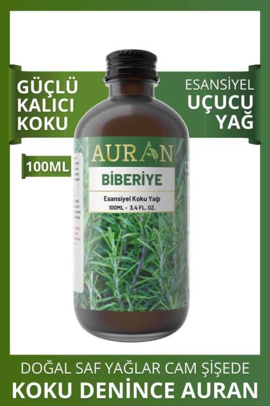 Biberiye Esansiyel Uçucu Koku Yağı Ortam Kokusu Doğal Yağ Sihirli Küre Hobi Esansı 100ml - 1