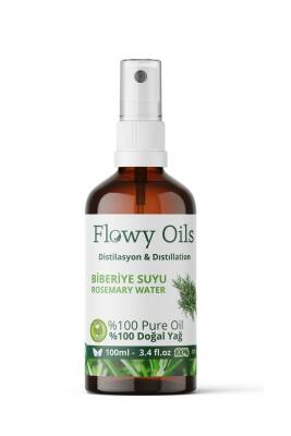 Flowy Oils Biberiye Suyu Sebum Ve Yağ Dengeleyici Cam Şişe %100 Tam Saf Doğal Yağlı Hidrosöl Rosemary 100ml - 2