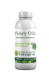 Flowy Oils Biberiye Yağı %100 Doğal Bitkisel Uçucu Yağ Rosemary Oil 1000ml 1 Litre - 1