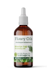 Flowy Oils Biberiye Yağı %100 Doğal Bitkisel Uçucu Yağ Rosemary Oil 100ml - 3