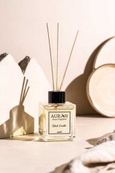 Black Vanilya Çubuklu Oda Kokusu Bambu Kokusu Kare Şişe Black Vanilla Reed Diffuser 100ml - 2