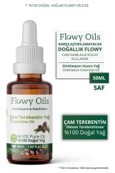 Flowy Oils Çam Terebentin Yağı Doğal Bitkisel Uçucu Yağ Turpentine Oil 50 ml - 1