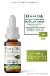 Flowy Oils Çay Ağacı Yağı %100 Doğal Bitkisel Uçucu Yağ Tea Tree Oil 10ml - 1