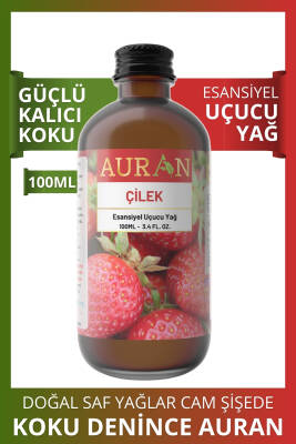 Çilek Esansiyel Uçucu Koku Yağı Difüzör Esansı Buhurdanlık Yağı Aromaterapi Yağı 100ml - 1