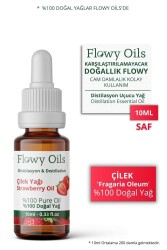 Flowy Oils Çilek Yağı %100 Doğal Bitkisel Uçucu Yağ Strawberry Oil 10ml - 1