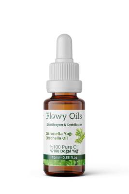 Flowy Oils Citronella Yağı %100 Doğal Bitkisel Uçucu Yağ 10ml - 1