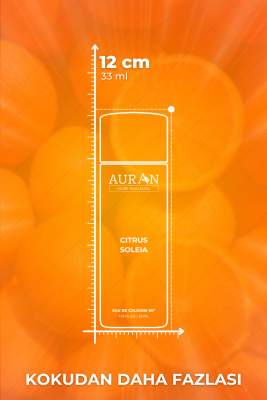 Citrus Soleia Cam Şişe 80 Derece Kolonya Premium Eau de Cologne 33ml - 6