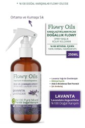 Flowy Oils Doğal Lavanta Oda Ve Çamaşır Spreyi Oda Koksusu Natural Lavender Air Freshener 250ml - 1