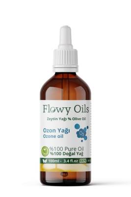 Flowy Oils Doğal Ozon Yağı %100 Saf Zeytinyağlı Ozon Bakım Yağı Olive Ozone Oil 100ml - 1