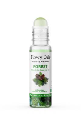 Flowy Oils Forest Doğal Karışım Esansiyel Yağ Uçucu Yağ Karışımı Etkili Koku, Esans Doğal Roll-on 10ml - 2