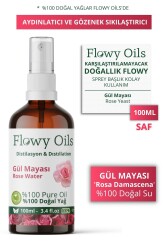 Flowy Oils Gül Mayası Suyu Aydınlatıcı Ve Gözenek Sıkılaştırıcı Tonik %100 Tam Saf Doğal Yağlı 100ml - 1