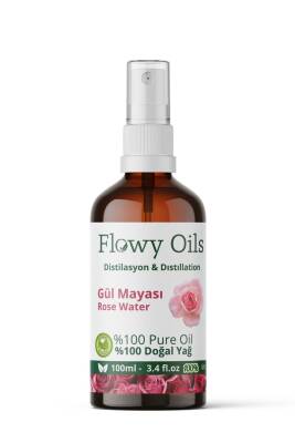 Flowy Oils Gül Mayası Suyu Aydınlatıcı Ve Gözenek Sıkılaştırıcı Tonik %100 Tam Saf Doğal Yağlı 100ml - 2