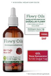 Flowy Oils Gül Yağı %100 Doğal Bitkisel Uçucu Yağ Rose Oil 100ml - 1