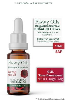 Flowy Oils Gül Yağı %100 Doğal Bitkisel Uçucu Yağ Rose Oil 10ml - 1