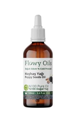 Flowy Oils Haşhaş Yağı %100 Doğal Bitkisel Sabit Yağ Poppy Seeds Oil 100ml - 1