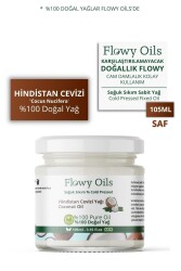 Flowy Oils Hindistan Cevizi Yağı %100 Doğal Bitkisel Sabit Yağ Coconut Oil 105ml - 1