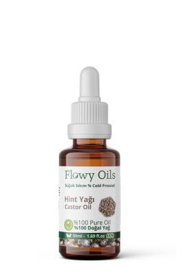 Flowy Oils Hint Yağı %100 Doğal Bitkisel Sabit Yağ Castor Oil 50ml - 2