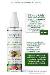 Flowy Oils Hızlı Saç Uzatma Etkili Ve Saç Dökülme Karşıtı 2'li Saç Bakım Toniği Doğal Bitkisel Sprey 2X 150ml - 6