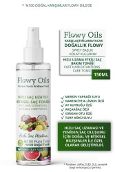 Flowy Oils Hızlı Saç Uzatma Etkili Ve Saç Dökülme Karşıtı 2'li Saç Bakım Toniği Doğal Bitkisel Sprey 2X 150ml - 3