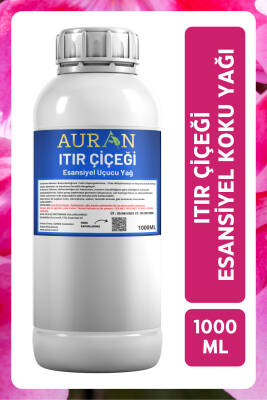 Auran Itır Çiçeği Esansiyel Uçucu Yağ Esans Koku Yağı Hobi Esans Mum Sabun Oda Kokusu 1000ml - 1