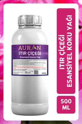 Auran Itır Çiçeği Esansiyel Uçucu Yağ Esans Koku Yağı Hobi Esans Mum Sabun Oda Kokusu 500ml - 1