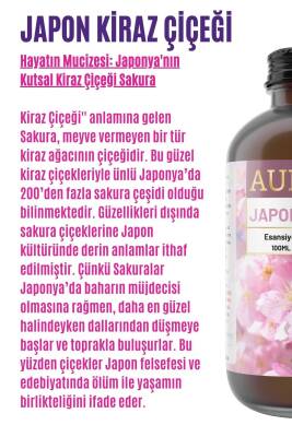 Japon Kirazı Esansiyel Uçucu Koku Yağı Difüzör Esansı Buhurdanlık Yağı Aromaterapi Yağı 100ml - 2