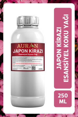 Auran Japon Kirazı Esansiyel Uçucu Yağ Esans Koku Yağı Hobi Esans Mum Sabun Oda Kokusu 250ml - 1