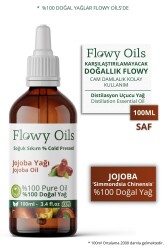 Flowy Oils Jojoba Yağı %100 Doğal Bitkisel Sabit Yağ Jojoba Oil 100ml - 1