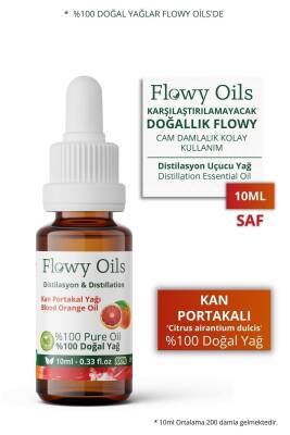 Flowy Oils Kan Portakalı Yağı %100 Doğal Bitkisel Uçucu Yağ Blood Orange Oil 10ml - 1