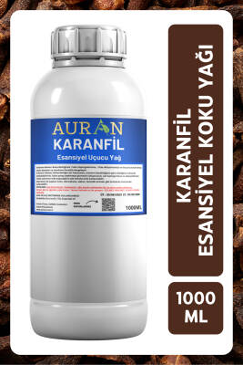 Auran Karanfil Esansiyel Uçucu Yağ Esans Koku Yağı Hobi Esans Mum Sabun Oda Kokusu 1000ml - 1