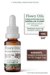 Flowy Oils Karanfil Yağı %100 Doğal Bitkisel Uçucu Yağ Clove Oil 10ml - 1